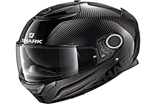 Shark Spartan Carbon Skin Casco de Moto, Hombre, Negro, M