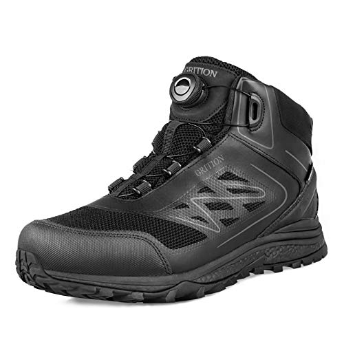 GRITION botas de montaña para hombre moto hombre botas trekking de hombre de Nieve Hombre Antideslizante Invierno Botines Calientes,Zapatillas de Senderismo para Hombre