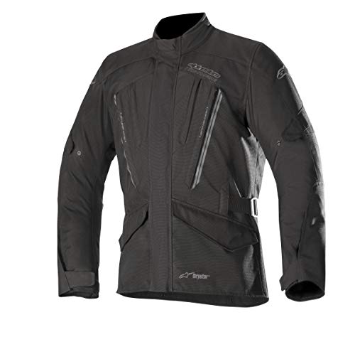 Alpinestars Chaqueta moto Volcano Drystar Jacket Black, Negro, M, 320351810