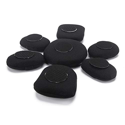 Xpccj Juego de almohadillas para casco de 7 piezas no tóxicas con forro interior de espuma viscoelástica almohadillas para casco de decoración de bricolaje