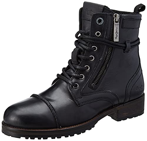 Pepe Jeans London Melting Fury, Bota de Moto Mujer, 999BLACK, 42 EU