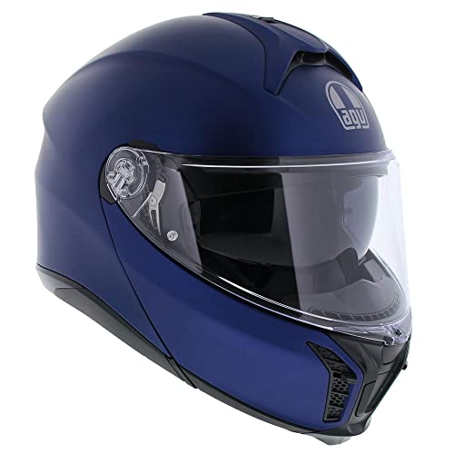 AGV CASCO TOURMODULAR SOLID MPLK L GALASSIA BLUE MATT