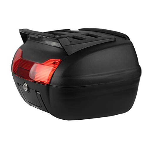 RTYUIO Maleta Baúl para Motos Maletero de Scooter con Baul para Casco, Maletero, Respaldo y Asa (40L)