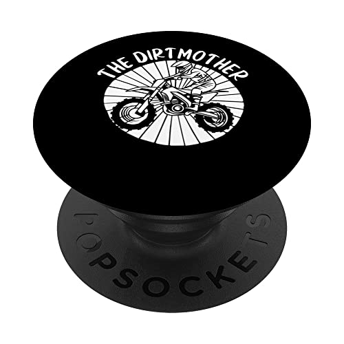 Supermoto Madre Motocross - Motociclista Biker Dirt Bike PopSockets PopGrip Intercambiable