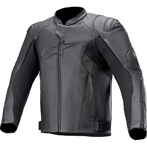 Alpinestars Faster V2-Chaqueta de Piel para Hombre, Color Negro Ropa de Motocicleta, 54 Unisex