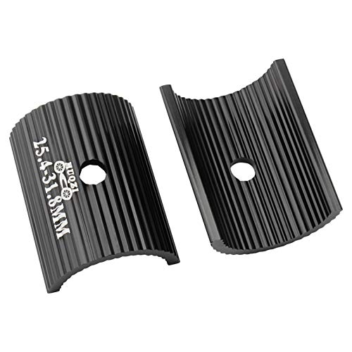 Manillar de bicicleta Shims, 2 piezas de aleación de aluminio para manillar de bicicleta hoja de conversión Manillar Shim Adapter