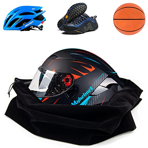 LhyBtm Bolsa de Casco Moto Deporte Bolsa Mochila de Moto Casco de Motocicleta Bolsa Mochila para Casco Moto Bicicleta Universal Portátil Hecha Nylon con cordón de Bloqueo