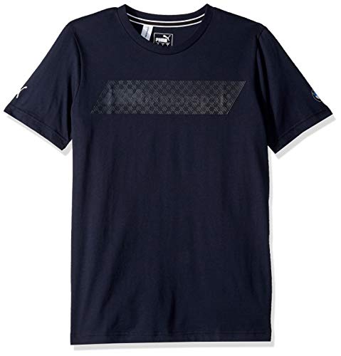 PUMA Camiseta para Hombre BMW M Logo tee Motorsport + Camiseta, Hombre, Camiseta, 57779204, Azul Oscuro, Small