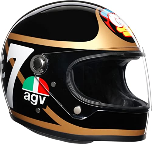 AGV X3000 Casco de Moto, Hombre, Dorado, M Corto