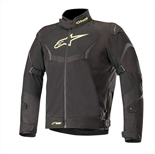 Alpinestars Chaqueta moto T-core Air Drystar Jacket Black Yellow Fluo, Negro/Fluo, S