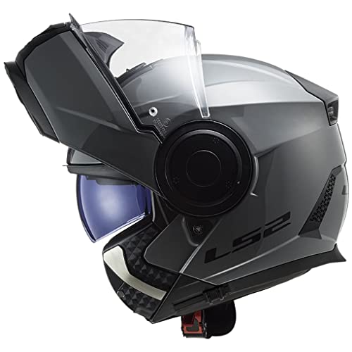 LS2, Casco modular de moto, Scope nardo gris, L