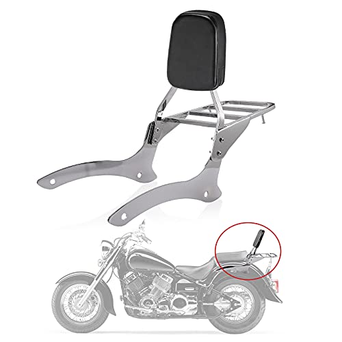 Sissy Bar Respaldo y Equipaje Accesorio de Juego para Yamaha V-Star XVS 1100 Custom Classic 2000 – 2011