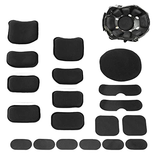 19pcs / Set Almohadilla para Casco, Almohadillas de Espuma Casco, Almohadillas de Casco para Exteriores, Reduce el Movimiento del Casco y Proporciona una Protección Indolora