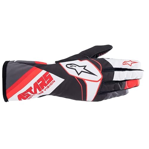 ALPINESTARS TECH-1 K RACE V2 GUANTE GRÁFICO - BLK WHT ANT RED - L