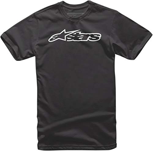 Alpinestars, Kid's Blaze tee, Camisa Manga Corta, Blanco Negro, S, Unisex-Children