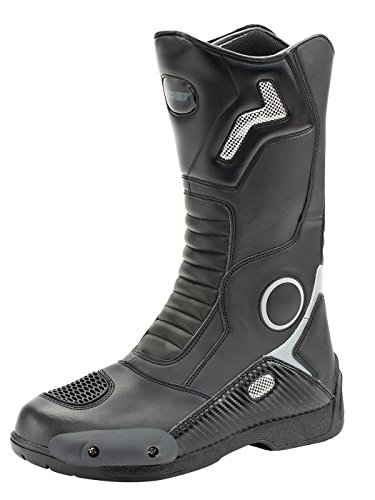 Joe Rocket Ballistic Touring - Botas de cuero de motociclismo para hombre, talla 40