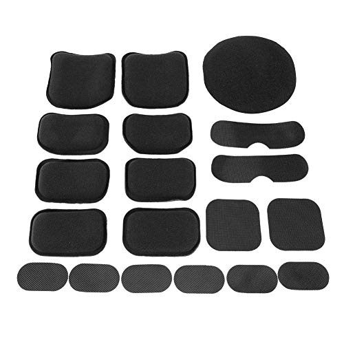 Asixx Almohadilla para Casco, Reemplazo Universal 19pcs Almohadillas de Espuma EVA Suaves y duraderas, adecuadas para Cascos rápidos y Otras modificaciones Cascos