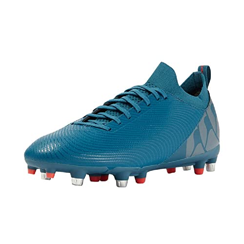 Canterbury Suelo Suave Speed Pro, Botas de Rugby Unisex Adulto, Deep Ocean Blue Oxy Fire Red, 44 EU