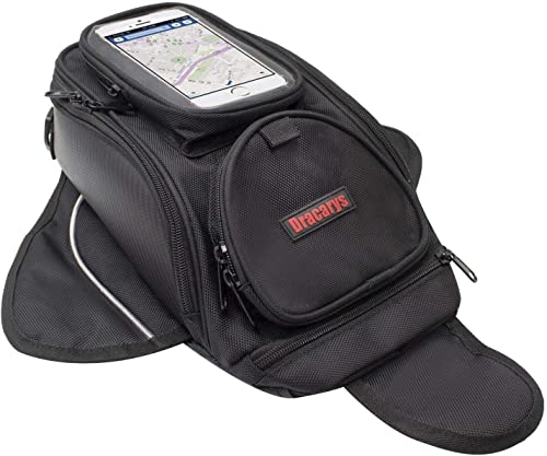 Bolsa de Tanque de Motocicleta - Oxford Saddle Negro Bolsas para depósito Motocicleta - Universal Fuerte Bolsa magnética para Honda Yamaha Suzuki Kawasaki Harley - Dracarys