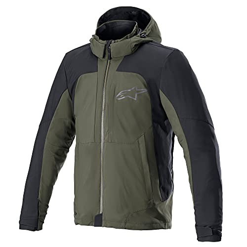 Alpinestars Stratos V2 Techshell Drystar Chaqueta (Bosque/Negro, 2XL), Bosque/Negro