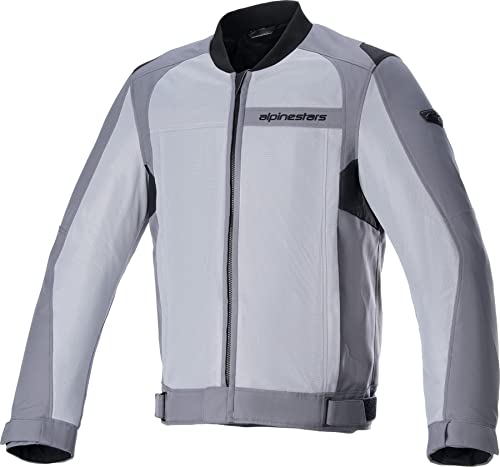 Alpinestars Luc V2 Air - Chaqueta textil para moto, plata, XL