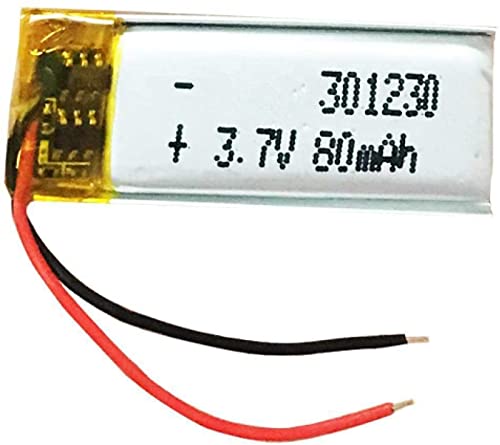 3 7V 80mAh Batería De Polímero De Litio 301230 Batería Recargable 301230 para El Sonido De La Grabación del Juguete del Juguete del Auricular,PC 1