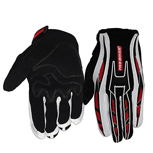 ZLKZZQ Guantes luvas Biker Guantes Moto Motorcross Dedo Completo Hombre Mujer Motocicleta Guante Bicicleta Ciclismo Guante Impermeable -A38-M