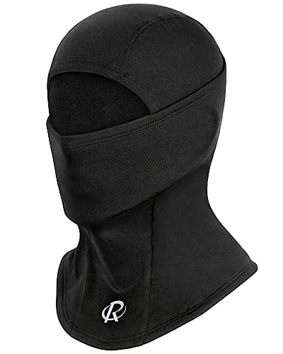 ROTTO Pasamontañas Moto Balaclava Sotocasco Negro Máscara Facial Esquí Invierno Forro Polar para Motocicleta Ciclismo Esquí Snowboard Bicicleta