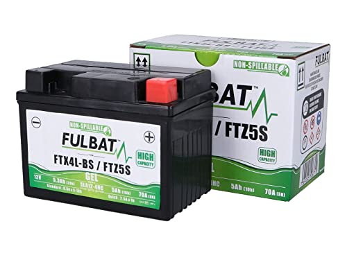 Fulbat - Batería moto Gel YB4L-B / FB4L-B 12V 5Ah