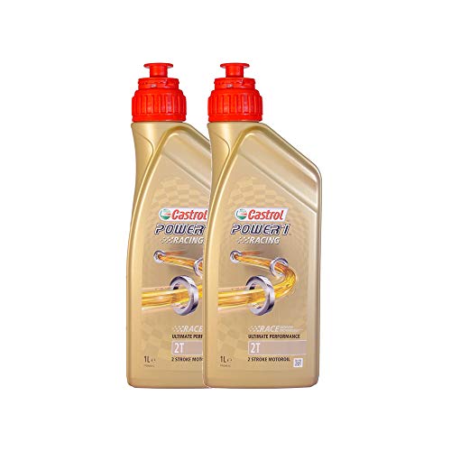 Castrol Power - Aceite de motor para moto de 1 Racing, 2 litros