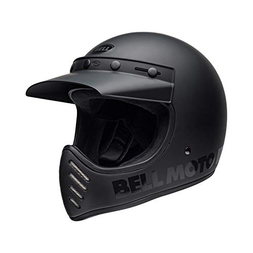 Motodak Casco Bell Moto-3 Classic Mate/Brillante Blackout Talla M