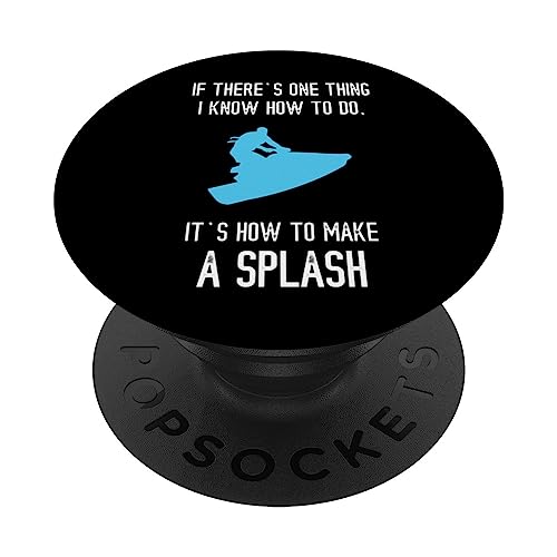 Si hay una cosa, moto acuática, moto acuática, esquí acuático PopSockets PopGrip Intercambiable