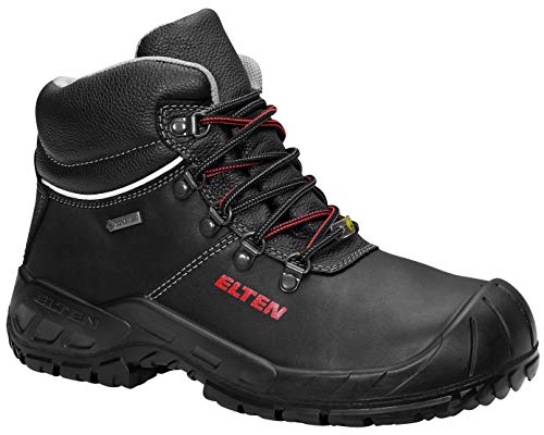 ELTEN 765481 RENZO GTX XW ESD S3 - Botas de seguridad (piel de vacuno, talla 36-50, membrana Gore-Tex), 49, Negro, 1