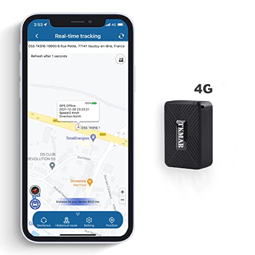 Mini Localizador GPS 4G 25 Días Localizador GPS para Coche en Tiempo Real Sin Tarjeta Sim Impermeable a Prueba de Pérdidas Coche Camión Localizador GPS Moto Tk913