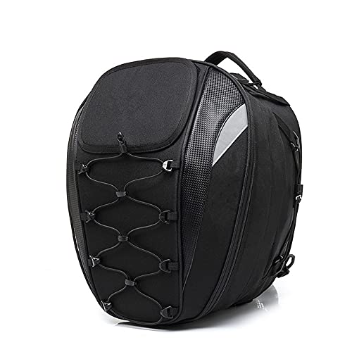 Anzene Bolsa Trasera para Motocicleta Alpina de Alta Capacidad Bolsa para Asiento Trasero para Motocicleta Mochila Impermeable para Ciclista Bolsa para Equipaje de Viaje Bolsas para Motocicleta