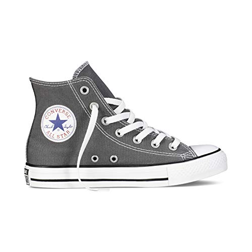 Converse Chuck Taylor All Star High Classic CTAS Hi Unisex Zapatillas de Lona con una Pegatina de 7kmh Gris 1515