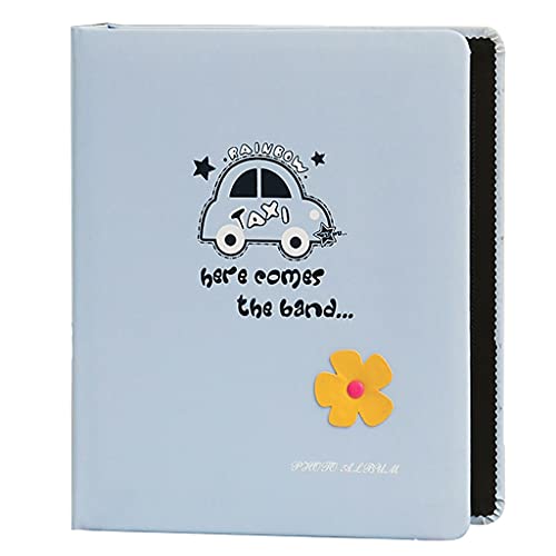 Álbum de fotos 4x6 Gran capacidad Álbumes de fotos Tiene 200 Fotos horizontales for la familia Boda Álbum familiar Regalo for madre Padre Buenos recuerdos (Color : Blau, Size : 26.5x21.5cm)