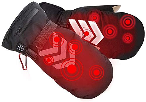 Guantes Calefactables Moto Guantes calentados batería recargable a prueba de agua termal del invierno de los guantes de manopla eléctricos calentador de la mano de la motocicleta for la artritis Sende