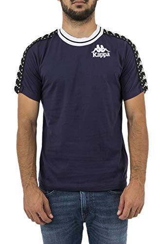 Kappa Anchen Authentic T Camiseta, Hombre, Azul (Blue Greystone/Black), S