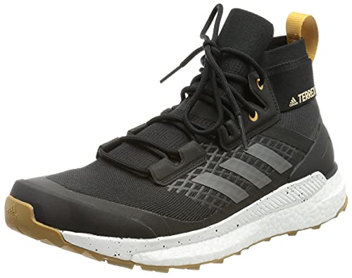 adidas Terrex Free Hiker Primeblue, Zapatillas para Caminar Hombre, Core Black/Grey/Mesa, 42 2/3 EU