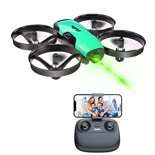 Loolinn | Drones para Niños con Camara Ajustable - Mini Drone Cuadricóptero, Dron con FPV Transmisión en Tiempo Real Fotos y Videos/Incluye Dos baterias (Idea para Regalo)