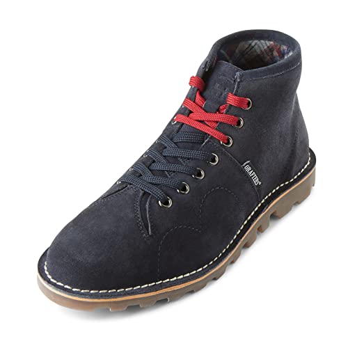 Grafters Heritage - Botas unisex de cuero, Navy, 39 1/3 EU