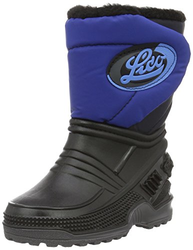 Lico Terra, Botas de Nieve Unisex niños, Negro (Schwarz/Blau Schwarz/Blau), 35 EU