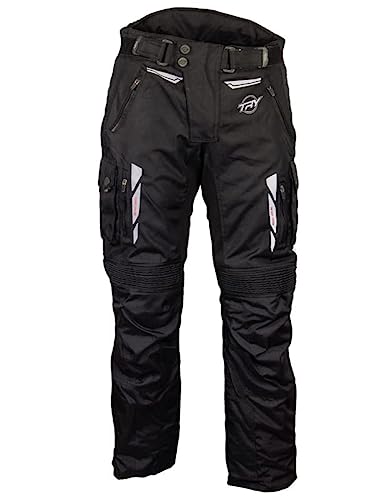 TRY Moto - Pantalón Moto Hombre - Textil - XL - Protección en Cadera y Rodillas - Negro - Air Vent System - con Certificado Clase AA - Forro Extraíble