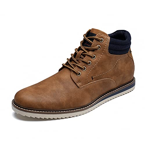 Bruno Marc Botas de Moda Hombre Botines Hombre Clasicos Moto Botas MARRÓN SBBO227M-E Talla 40 (EUR)