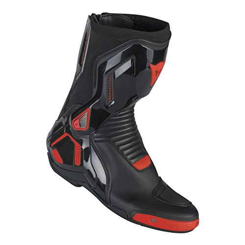 Dainese 1795208_628_44 Botas para moto, Negro/Fluo Rojo, 44