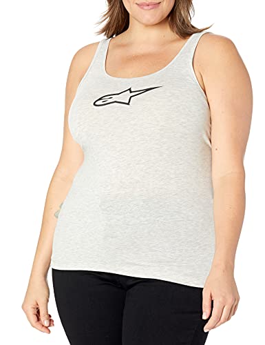 Alpinestar Women s Ageless Tank Camiseta de Manga Corta con Logo de Corte Moderno, Mujer, Grey Heather, S