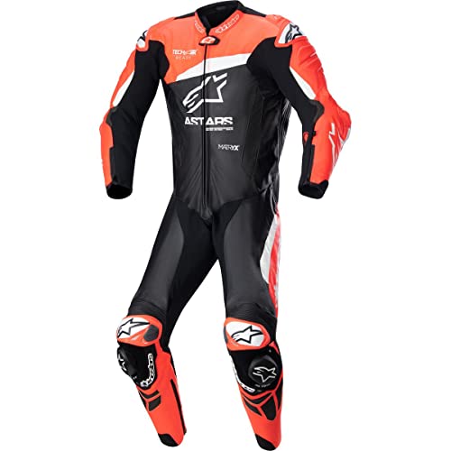 Alpinestars GP Plus V4 - Mono de piel para moto (negro, rojo, blanco, 56), Multicolor, 54