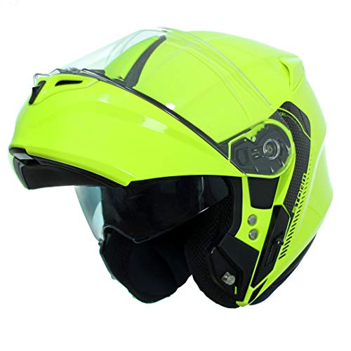 AXXIS CASCO FU406SV STORM SV SOLID A3 AMARILLO FLUOR BRILLO TALLA XS