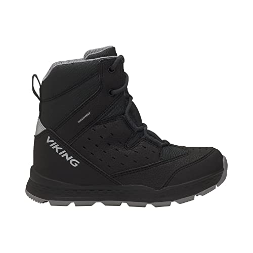 Viking Es​p​o​ Hi​g​h​ 2 WP La​c​e​ Wa​r​m​, Botas de Nieve, Unisex niños, Black, 34 EU